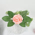 Fake Leaves for Roses Decorations, 80pcs Bulk Green Rose Leaves with Stems for DIY Wedding Bouquets