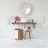 17-Inch Boho Rattan Wall Mirror for Home Decor