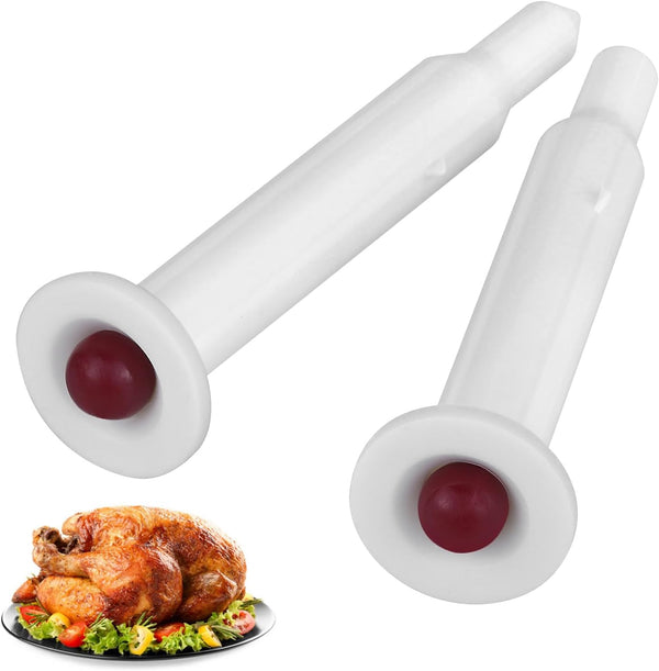 Harniruco Basic Plastic Pop-up Poultry Turkey Thermometer for Cooking, 2 inches in Length