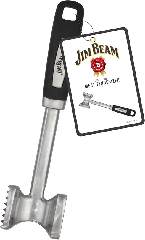 Jim Beam Heavy Duty Meat Tenderizer, Soft Grip Handle, Medium