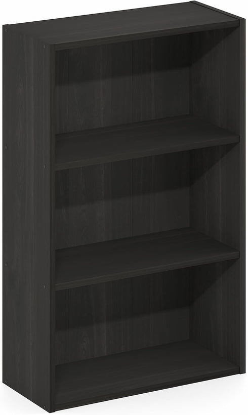 3-Tier 7 17 26, Furinno Basic Book Shelf, Bookshelf, Cube Storage Organizer Bookcase with Open Shelf, x x for Living