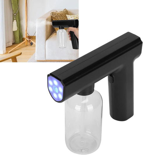 Electric Mist Atomizer Sprayer Gun, Disinfectant Fogger Mist Gun Portable Alcohol Nanometer Handheld Fogger Wireless
