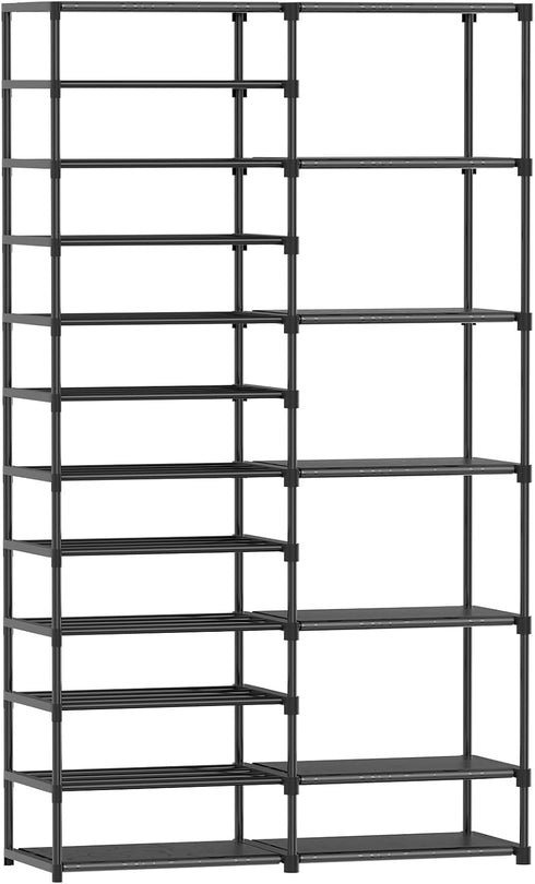 12 34-50 Closet, Ekisemio Tier Shoe Rack Tall, Shoe Rack Organizer, Large Capacity Holds Pairs, Boot Rack Organizer