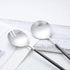 Salad Servers Spoon and Fork Set, 11.41 inch, 18/10 Stainless Steel with Titanium Plating (Black Silver)
