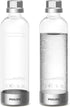 PHILIPS Carbonating Bottles ADD916/37, 1L Twin Pack Reusable PET Sparkling Water Bottles