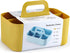 Multiuse Caddy Organizer with Handle - Stackable Yellow Plastic Bin Basket for Art, Craft, Makeup, Bathroom, Kitchen,