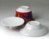 Gaiwan Teacup 7oz Chinese Dragon Sancai Cover Bowl Lip Saucer Set for Gongfu Tea, Red