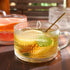 Set 4,14 OZ (2*Flower+2*Beads) Vintage Glass Coffee Mugs of Embossed Glass Coffee Cups Coffee Mugs for Cereal, Yogurt