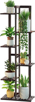 DolceLuna Plant Stand Indoor 6 Tier, Bamboo Plant Shelf Corner Display Rack,