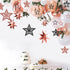 Decor365 Glitter Black Rose Gold Star Garland Twinkle Little Star Party Decoration Hanging Decor Backdrop Banner