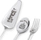 Happy 20th Birthday Personalized Utensil Set, Laser-Engraved Stainless Steel Cake Server, Spoon, Fork for Son Daughter
