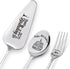 Happy 30th Birthday Personalized Laser-Engraved Stainless Steel Utensil Set - Cake Server, Spoon, Fork