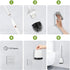 pafyh Set,Toilet Electric Toilet Brush and Holder Bowl Brush,Wireless Electric Spin Scrubber,with Silicone Brush Head