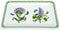Portmeirion Botanic Garden Rectangular Tray, 14.5"x7", Assorted Floral Motifs, Fine Porcelain, Stylish Serveware