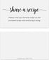 321Done Request a Recipe Card: Set of 50 Simple White Cards for Bridal Shower Game, Made in USA