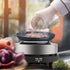 Small Hot Plate Electric Stove, 500W Portable Mini Heater for Milk, Water, and Coffee Heating (US Plug)