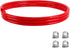 Beer CO2 Gas Line Kit - 10ft PVC Tubing Hose & 4PCS Stainless Steel Hose Clamps for 5/16’’ Barb Ball Lock