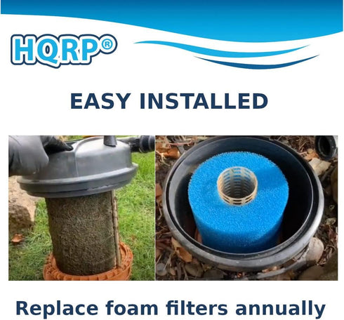 4-Pack 1400 (5000 2000 (6000 PT1736 PT1503 HQRP Foam Sponge Filter Media Compatible with Laguna Pressure-Flo gal. L)