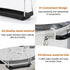 EMVANV Slow Cooker Lid Holder, 2pcs Stainless Steel Pot Rack with Silicone Sink, Keeps Countertop No Mess