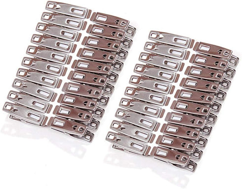 Towel Clips 40 Pack, Metal Clothes Pins, Stainless Steel Clothespin Clips for Drying Socks and Hanging