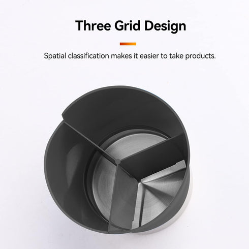 Straw Holder for Countertop, 3 Grid Stainless Steel Dispenser for Drinking Straws and Coffee Stirrers
