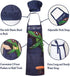 MHJY Kids Apron and Chef Hat for Boys, Adjustable Dinosaur Child Aprons with Pockets for Cooking Baking Painting 3-12