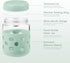 8-Pack 16 oz 10 oz Gemice & Glass Mason Jars with Silicone Sleeves, Airtight BPA-Free Overnight Oats Containers
