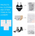 3Pcs Durable Honeycomb Mesh Laundry Bags, Reusable Washing Machine Wash Bags for Delicates 12 x 16 Inches (3 Medium)
