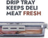Deli Keeper with Airtight Lid & Drip Tray, Food Storage Container for Freshness and Organization