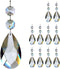 10pcs 63mm Teardrop Chandelier Crystals, Clear Crystal Chandelier Prisms Pendants Parts Beads,