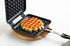 Yoshikawa SJ2275 Waffle Maker, Single, Black, Fluorine Treatment for Gas Stoves, 13.6 x 5.6 x 1.3 inches