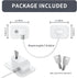Refrigerator Lock 2 Packs, Easy to Use Fridge Locks with Key, Silicone Wire Protection for Kids