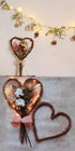 Amyzor Heart Shape Natural Grapevine Wreath Ring, DIY Craft Vines Base for Rustic Decor