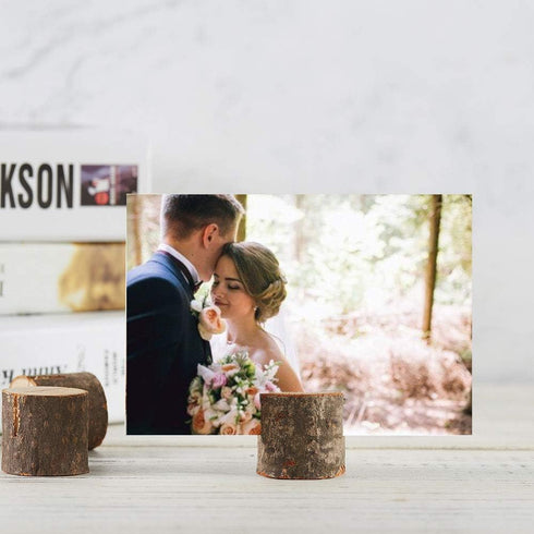18Pcs Premium Wood Place Card Holders and 30Pcs Kraft Table Place Cards for Rustic Wedding Party
