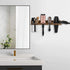 Wall Mounted Hair Tool Organizer, Wooden Blow Dryer Holder for Bathroom, Rustic Styling Tools Organizer for Hair Tools