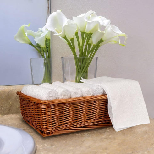 Set 100 Pack, 12x12 Inch, Orighty Microfiber Washcloths Bulk Towels Highly Absorbent and Soft Feel Face Cloths