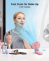 Handheld Fan, Foldable Portable Fan with LED Display, 3000mAh Battery Operated Mini Hand Held Fan for Eyelash Makeup