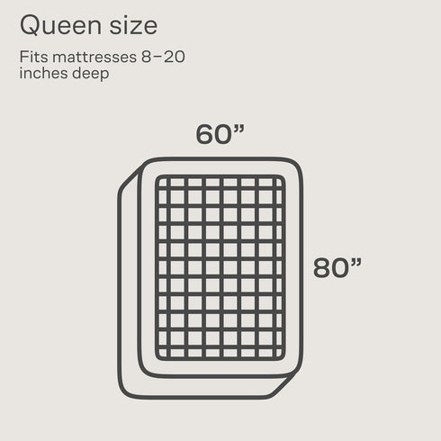 Niagara 2 inch Queen Mattress Topper, Cooling Breathable Pillow Top Pad for Back Pain Relief, Fits 8-20 Inches Mattress