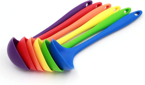 Chef Craft Premium Silicone Cooking Ladle, 11.25 inch, Red
