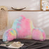 Aimuan Reading Pillow Bed Rest Pillow with Arms Rabbit Fur Cushion for Adults Teens Incline Rest Sitting up & Sleeping