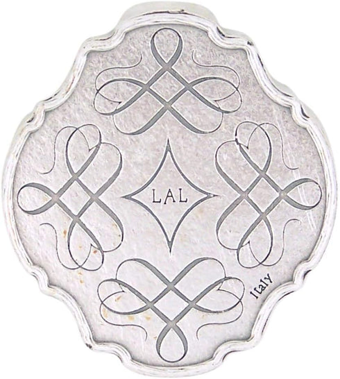 Small Metal Keepsake Rosary Box, 1 3/4 Inch, White