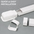 BEWAVE 9 Ft AC Line Cover Kit - 4" W Decorative PVC Tubing for Mini Split Air Conditioners and Heat Pumps
