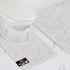 Gorilla Grip Bathroom Rug Sets - Soft Chenille 2 Piece Area Rugs, 30"x20" Carpet, Toilet Base Mat, White