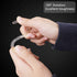 Qulable 24 pcs Shower Curtain Rings, Plastic C-Shaped Hooks for Bathroom Shower Window Rod