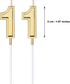 11th Birthday Candles Cake Topper Decoration for Happy Birthday Wedding Anniversary, 3.54 Inches Gold