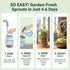 (1/2 Todd's Seeds Broccoli and Friends Sprouting Seed Mix: Broccoli, Crimson Clover, Red Radish, Alfalfa, Non-GMO