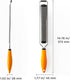 Deiss PRO Citrus Lemon Zester & Cheese Grater - Razor-Sharp Stainless Steel Blade, Dishwasher Safe