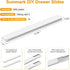 4 PCS Pull Out Rail for Baskets or Bins, Storage and Organization Accessories for Cabinet, DIY Drawer Slides