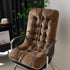 GKWW Non-Slip Desk Chair Cushion Rocking Office Chair Pad with Ties Soft Seat Cushion with High Back Support for Dorm