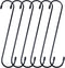 YourGift 6 Pack Heavy Duty S Hooks, 10 Inch Extra Long for Hanging Plant, Closet, Flower, Garden, Patio, Bird Feeder